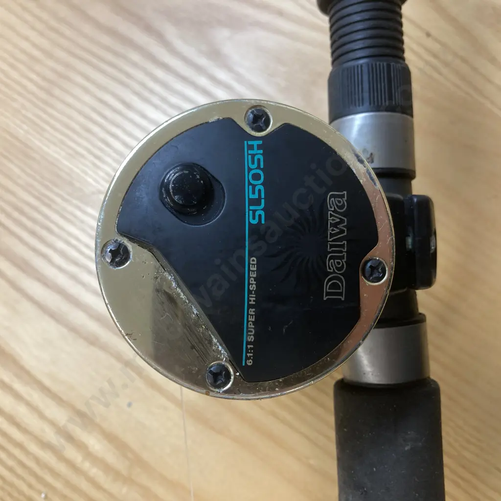 Daiwa Sealine SL50SH Super High Speed Reel & Shimano EF-50 Backbone Series BB 7' 10-15Kg Rod Image 1++
